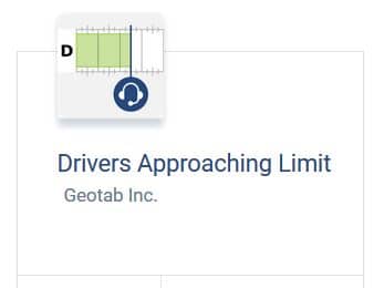 Drivers Approaching limit report