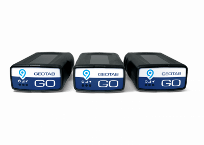 Three black GEOTAB GO devices