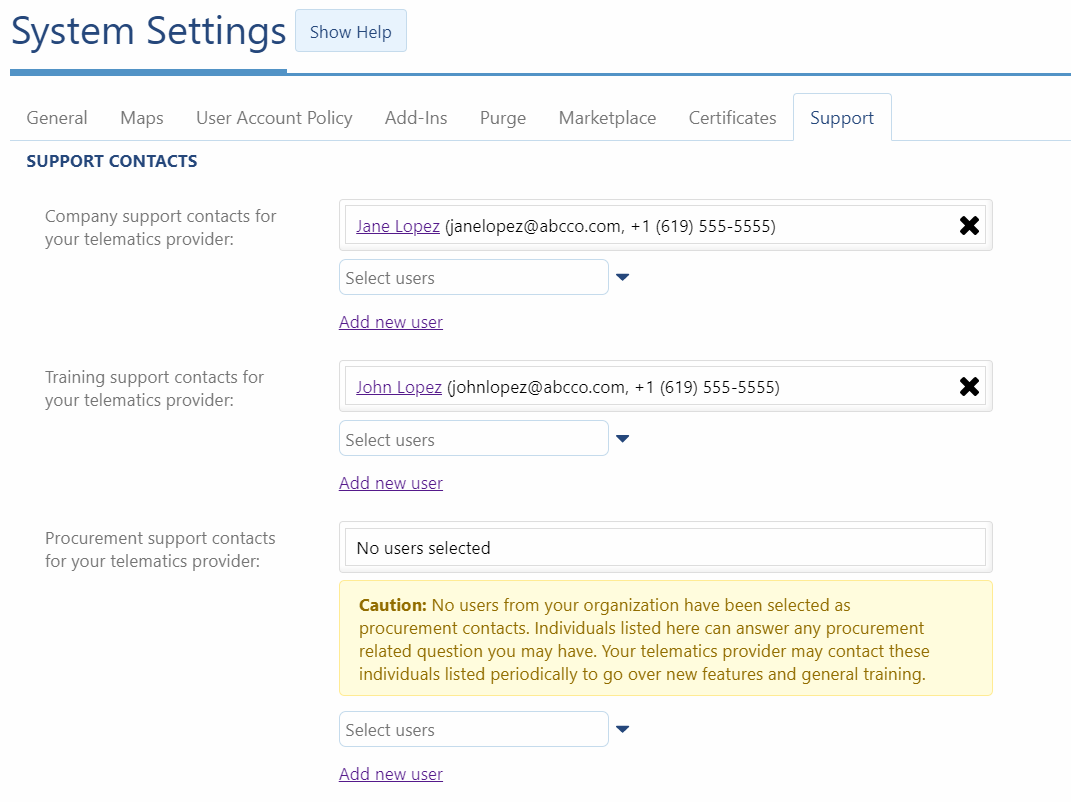 New User Options in MyGeotab version 2002